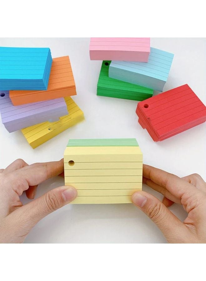 510pcs 3x2 Inch Lined Colored Index Cards with Rings Assorted Colors Study Flashcards - Image 4